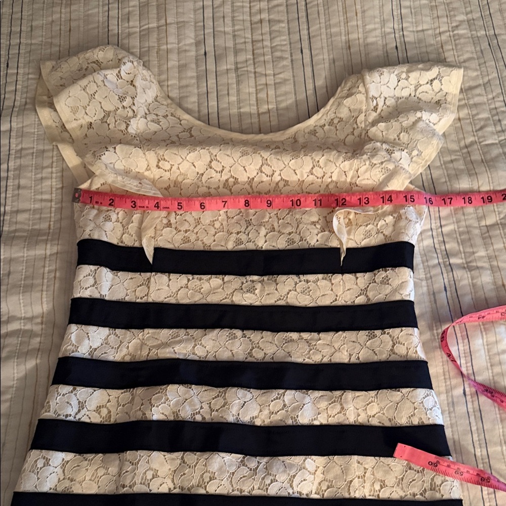 BCBG Black and White Striped Mini Dress - Picture 5 of 14